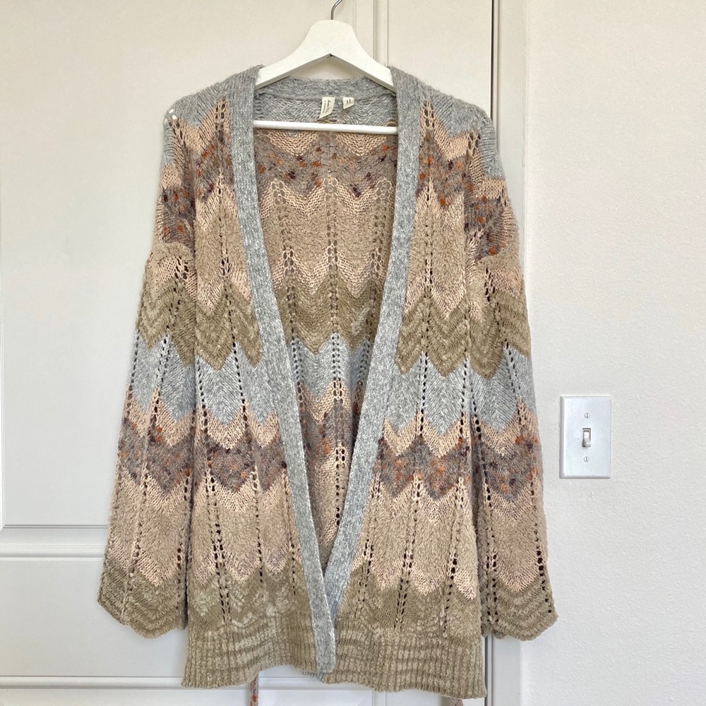 Anthropologie Meadow Rue Belted Cardigan